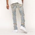 Style Washed Skinny Jeans Vintage Jeans Men